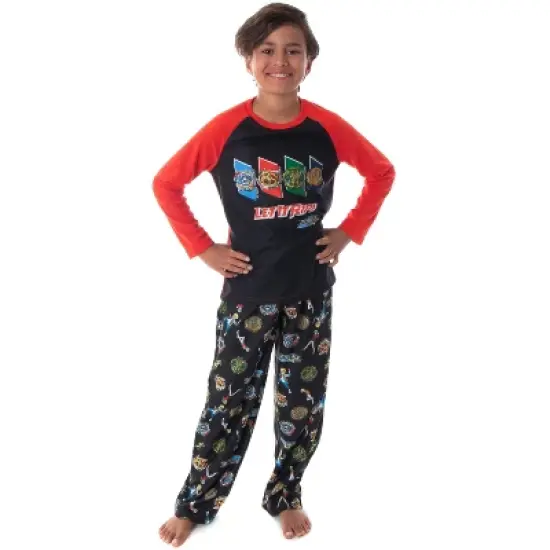 Beyblade Burst Boys' Spinner Tops Fafnir Let It Rip! 2 Piece Pajama Set Beyblade - Let It Rip image {4}