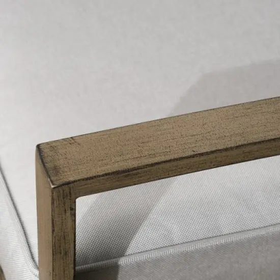 Outsunny 3-Piece Patio Bistro Set, PE Rattan Wicker Outdoor Furniture with Soft Cushions, 2 Rocking Chairs, Slatted Coffee Table, Gray image {4}