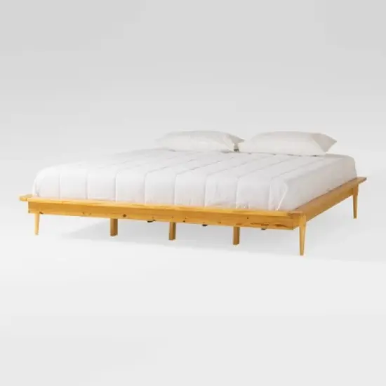 Boho Solid Wood King Platform Bed - Saracina Home image {16}