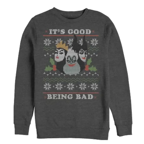 Men's Disney Princesses Christmas Being Bad Sweatshirt image {2}