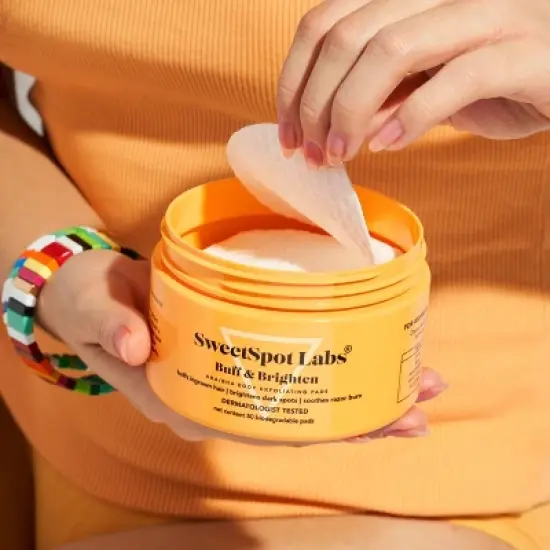 SweetSpot Labs Buff & Brighten Bikini & Body Exfoliating Pads - 50ct image {5}