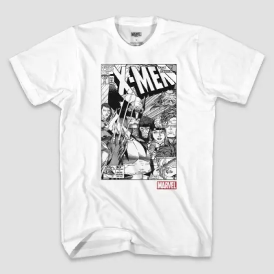 Men's Marvel X-Men Short Sleeve Graphic Crewneck T-Shirt - White image {2}