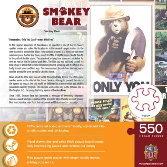 MasterPieces 550 Piece Jigsaw Puzzle for Adults - Smokey Bear - 18"x24" image {3}