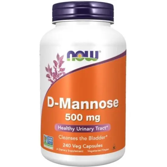 D-Mannose 500 mg by Now Foods  -  240 VegCap image {3}