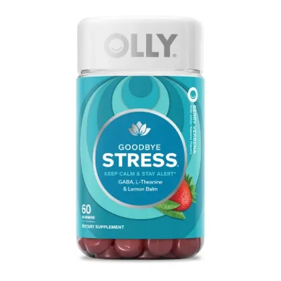 OLLY Goodbye Stress Gummies with GABA, L-Theanine & Lemon Balm - Berry Verbena image {10}