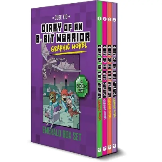 Diary of an 8-Bit Warrior Graphic Novel Emerald Box Set - (8-Bit Warrior Graphic Novels) by  Pirate Sourcil (Paperback) image {1}