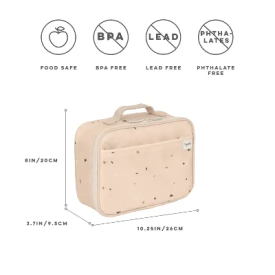 3 Sprouts Kids Recycled Fabric Lunch Bag - Terrazzo Sand image {5}