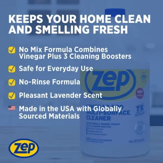 ZEP Zep Vinegar Pro Multi-Surface Cleaner 1 Gal (Case of 4) and Zep Professional Sprayer Bottle (Case of 9) Bundle - Bundle image {4}