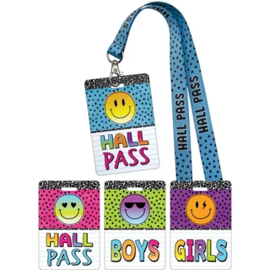 Teacher Created Resources&reg; Brights 4Ever Hall Pass with Lanyard, Set of 4 image {5}