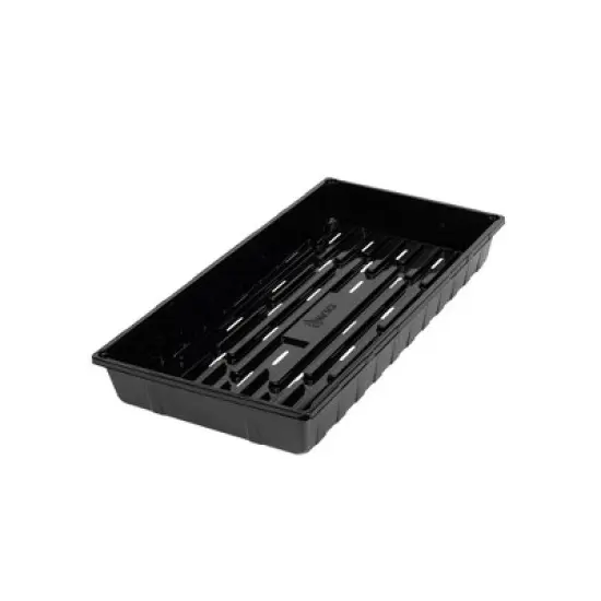 SUNPACK 10" x 20" Extra Strength Plastic Seed Starting Tray, Black, 2.5" image {2}