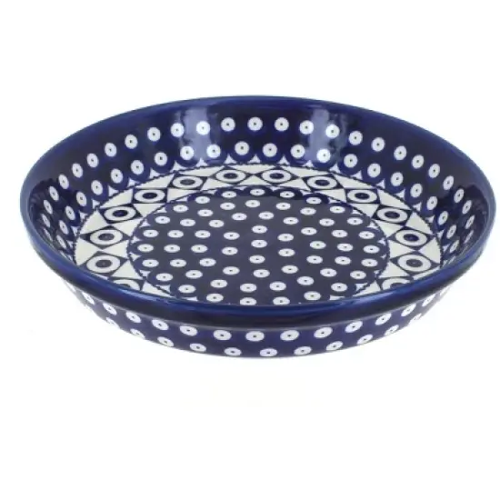 Blue Rose Polish Pottery 879 Zaklady Pie Plate image {22}