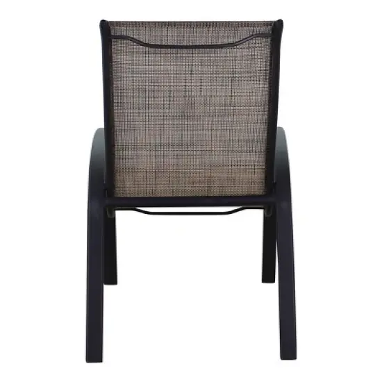 Courtyard Casual Santa Fe 5 pc Sling 48" Round Dining Set with Sling Chairs  Includes one Round table and 4 Sling Chairs image {6}