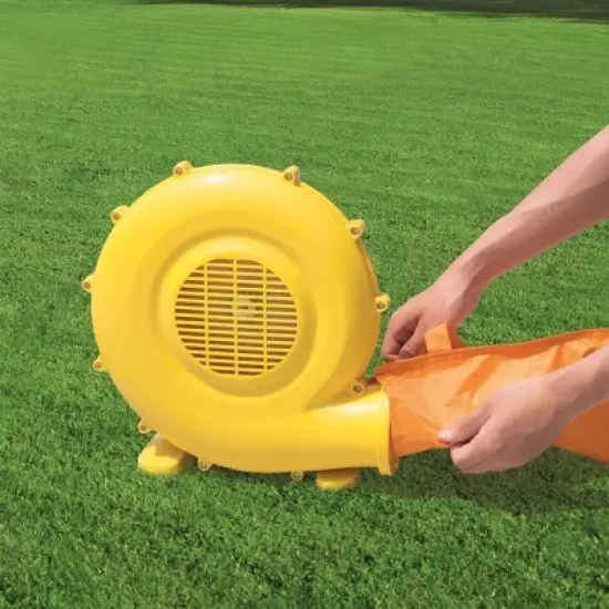 Bestway H2OGO! Hurricane Tunnel Blast Large Inflatable Kids Outdoor Backyard 6 Person Play Water Park Pool with Slide and Heavy Duty Air Blower image {4}