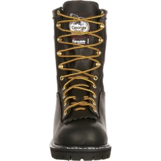 Men's Black Georgia Boot Lace-to-Toe GORE-TEX&reg; Waterproof 200G Insulated Work Boot Size 10.5 image {2}