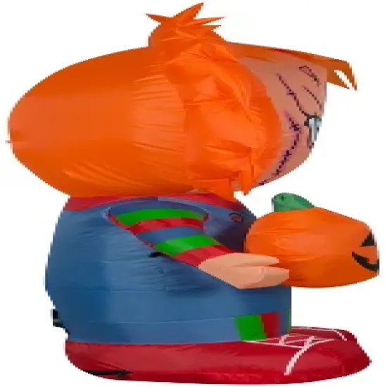 Gemmy Halloween Airblown Inflatable Stylized Chucky Universal, Orange image {2}