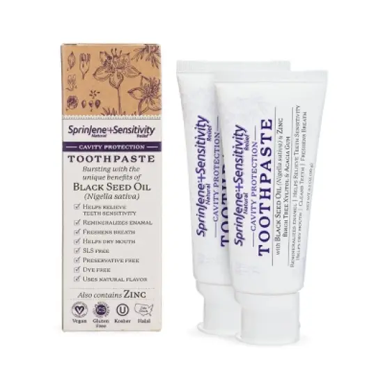 SprinJene Natural CP Sensitive Relief Toothpaste - 3.5oz image {5}