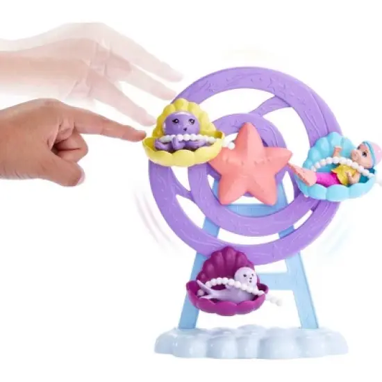 Barbie Mermaid Doll Nurturing Playset with Merbaby Octopus and Seal image {1}