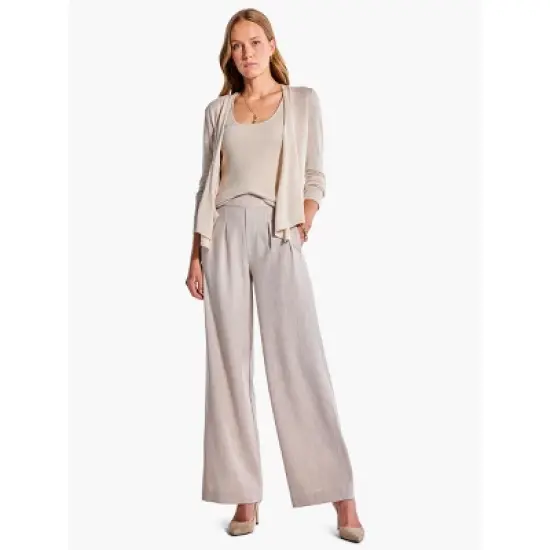 NIC + ZOE 31" Bi-Stretch Twill Wide-Leg Pant image {5}