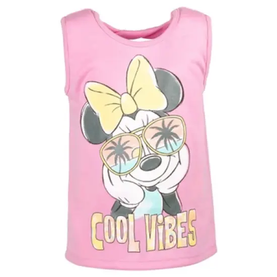 Disney Winnie the Pooh Tank Top Shirt & Mesh Shorts Yellow/Pink image {2}