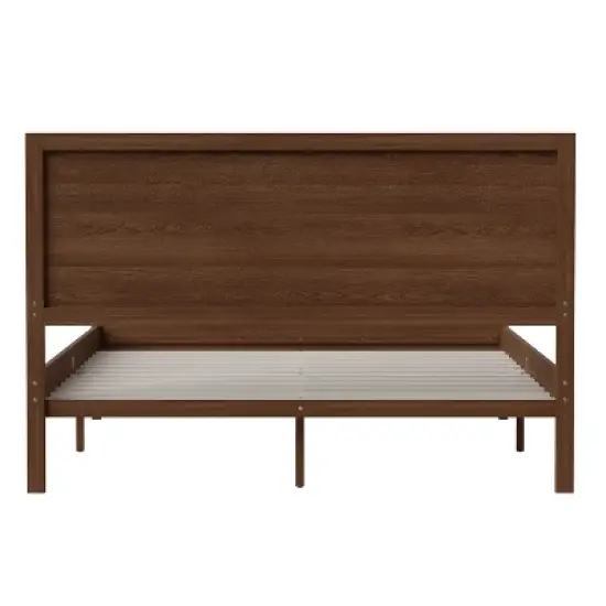 Flash Furniture Kingston Solid Wood Platform Bed with Wooden Slats and Headboard, No Box Spring Needed image {5}