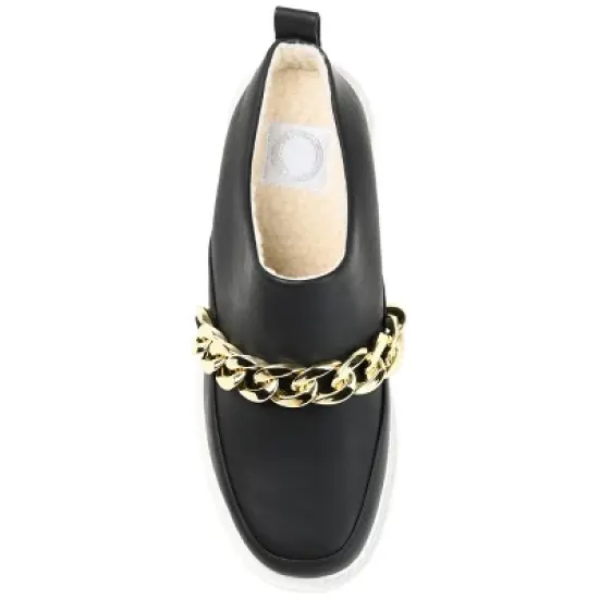 Journee Collection Womens Sheah Mules Round Toe Slip On Flats image {3}