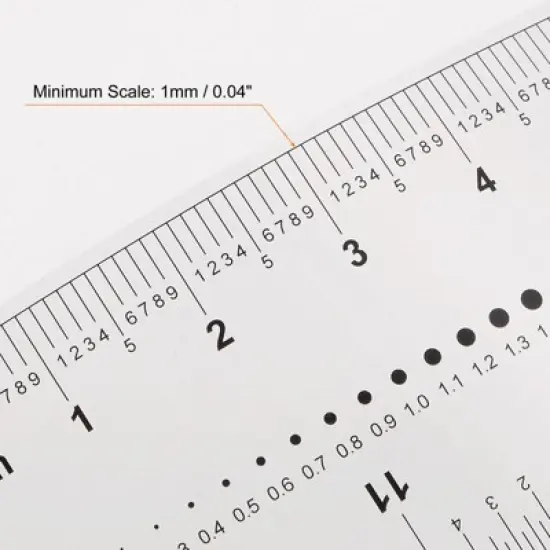 Unique Bargains PET Plastic Folding Measuring Tool Film Flexible Rulers image {3}