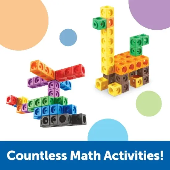 Learning Resources Mathlink Cubes, Educational Counting Toy, Set of 1000 Cubes, Grades K+, Ages 4+ image {1}