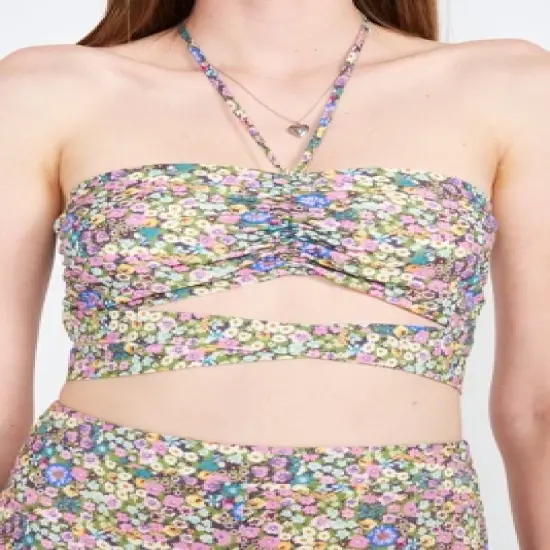 EMORY PARK Women's Cropped Halter Tops image {1}