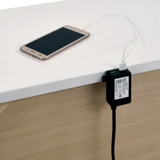 April 2 Drawer Nightstand White - HOMES: Inside + Out image {4}