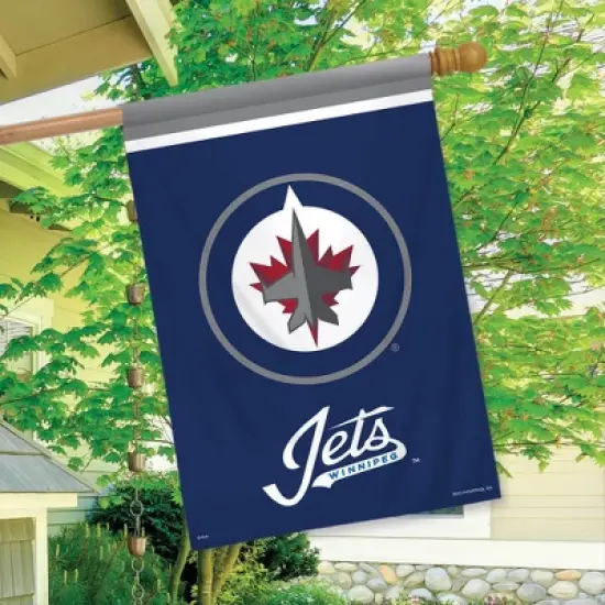 Briarwood Lane Winnipeg Jets House Flag NHL Licensed 28" x 40" image {2}