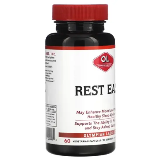 Olympian Labs Rest Easy, 60 Vegetarian Capsules image {3}