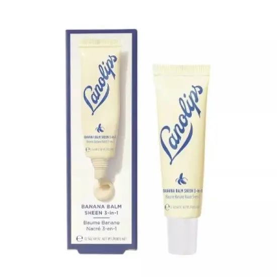Lanolips 3-in-1 Balm Lip Sheen - Banana - 0.44oz image {2}