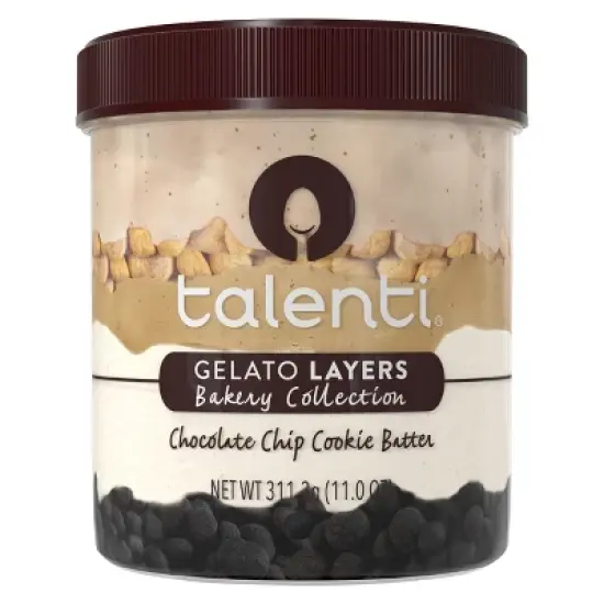 Talenti Layers Frozen Chocolate Chip Cookie Batter - 11 fl oz image {6}