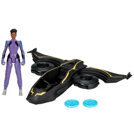Marvel Black Panther Wakanda Forever Vibranium Blast Sunbird Jet with Shuri Action Figure image {3}