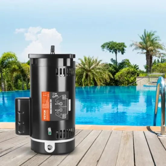 VEVOR 2 HP Pool Pump Motor, 56Y Frame, 230V (7.8 Amps) 3450 RPM, 60Hz, 1.3 Service Factor, 50&mu;F/250V Capacitor image {1}