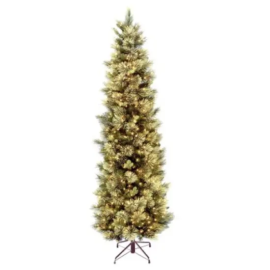 Prelit Slim Carolina Pine Artificial Christmas Tree Clear Lights - National Tree Company image {7}
