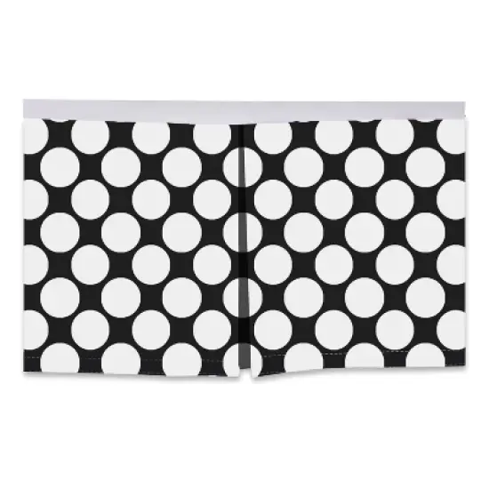  Bacati - Large Dots Crib/Toddler Bed Skirt - Black image {2}