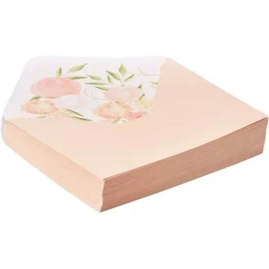 Paper Junkie 50-Pack A7 Blush Pink Envelopes for 5x7 Invitation with Watercolor Floral Lining, 120 GSM, 5.25"x7.25" image {6}