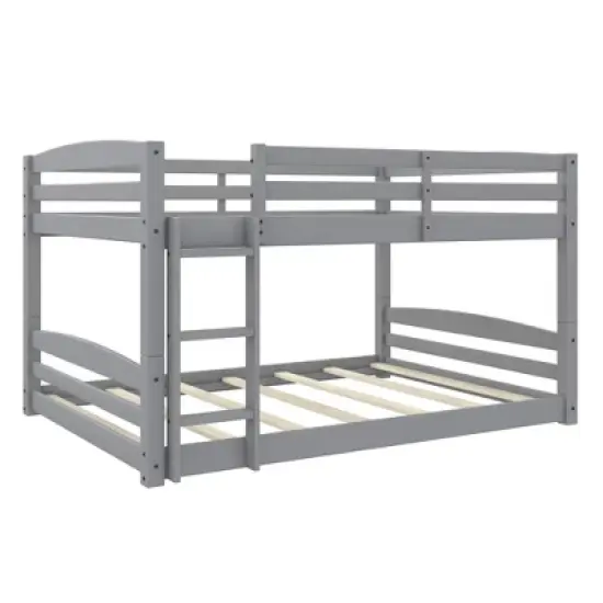 Full Over Full Alaina Floor Wood Bunk Bed - Room & Joy image {5}