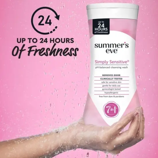 Summer's Eve Simply Sensitive Feminine Cleansing Wash - 15 fl oz image {2}