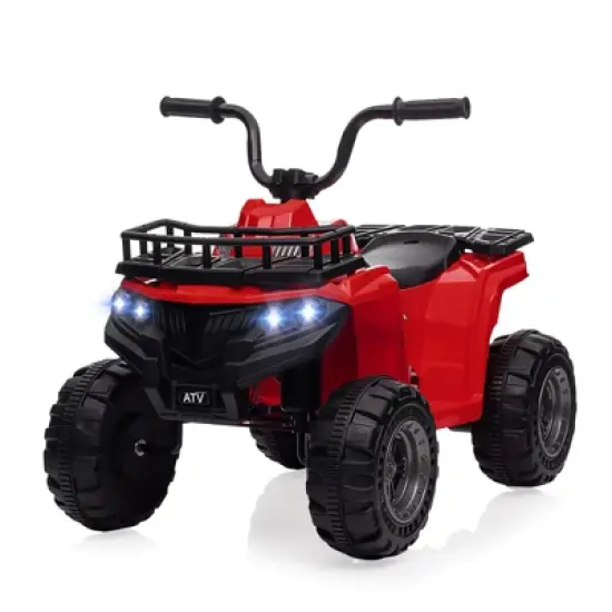 12V Kids Ride On Electric ATV, Ride Car Toy with Bluetooth Audio,High/Low Speed, LED Headlights, Battery Indicator & Radio, for Boys Girls 3-10 image {13}