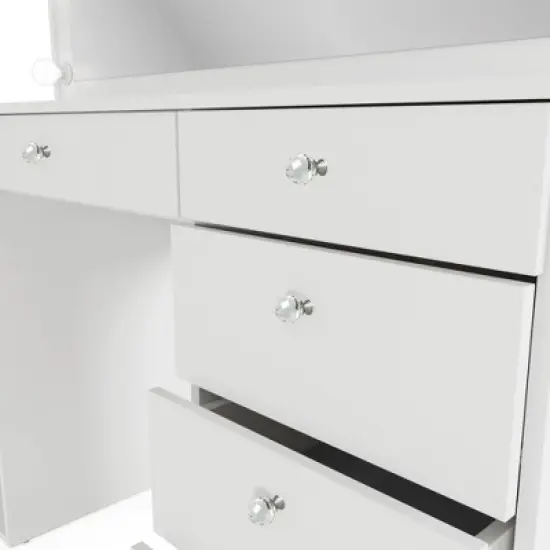 Emmy Lighted Makeup Vanity - Boahaus image {5}