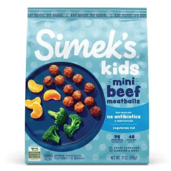 Simek's Mini Beef Meatballs - Frozen - 12oz image {4}