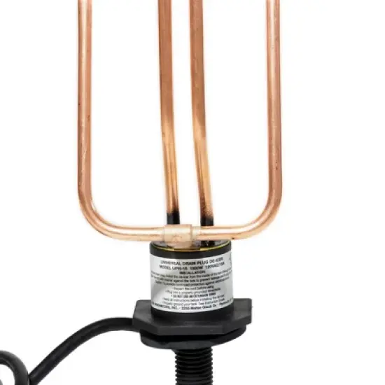 Farm Innovators Outdoor Universal Livestock Water Tank Heater Copper Element Drain Plug De-Icer, Fits All Tanks image {3}