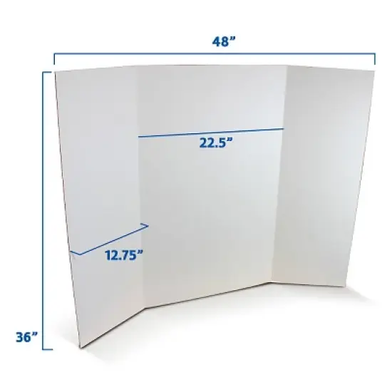 Flipside Products Project Board, 1 Ply, 36"W x 48"L, White, Pack of 24 image {1}