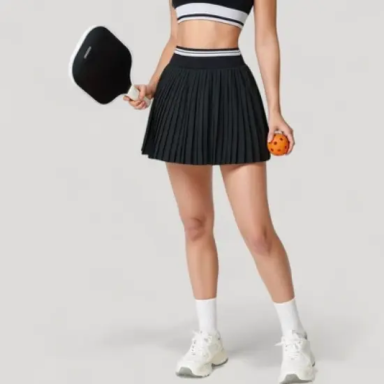 Anna-Kaci Active Women's Pleated Tennis Skirt with Built-In Shorts and Side Pocket for Sporty Style and Functional Movement image {6}