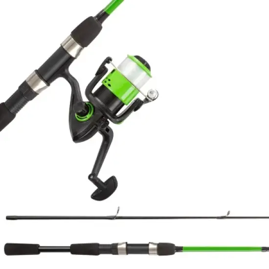 Leisure Sports Beginner Spinning Rod and Reel Combo - Green image {2}