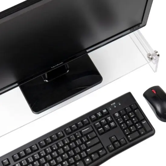 Mind Reader Acrylic Monitor Stand Clear image {2}