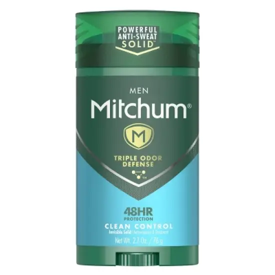 Mitchum Men's 48-Hour Sweat + Odor Protection Solid Antiperspirant Deodorant - Clean Control - 2.7oz image {10}