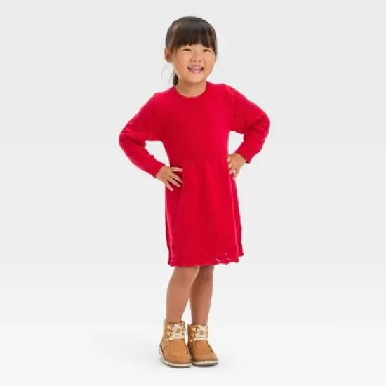 Toddler Girls' Crewneck Sweater Dress - Cat & Jack&trade; image {3}